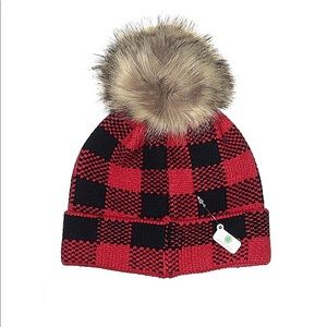 New with tags kids beanie hat - buffalo plaid